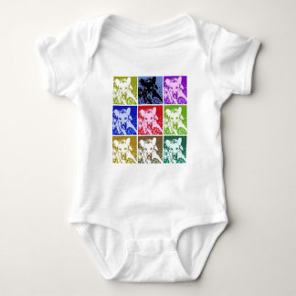 Tysk Shepherd Pop Art T Shirt