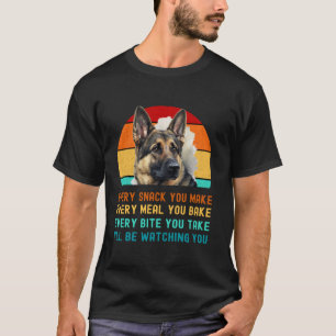 Tysk shepherd Puppy eller Alsatian Hund Pappa Mamm T Shirt