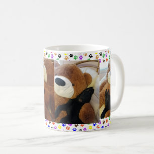 Tysk Shepherd Puppy & Giant Nalle, ZKA Kaffemugg
