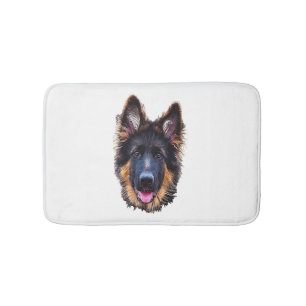 Tysk Shepherd Puppy Hund Badrumsmatta