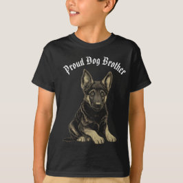 Tysk Shepherd Puppy Hund Brother Editable T Shirt