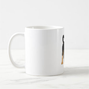 Tysk Shepherd Puppy Kaffemugg