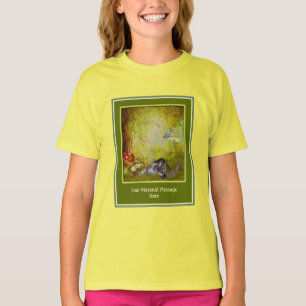 Tysk shepherd Puppy Lägg till din egen text T Shirt