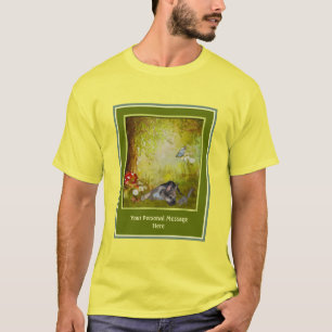 Tysk shepherd Puppy Lägg till din egen text T Shirt