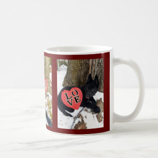 Tysk Shepherd Puppy Valentine Kärlek Ro Kaffemugg