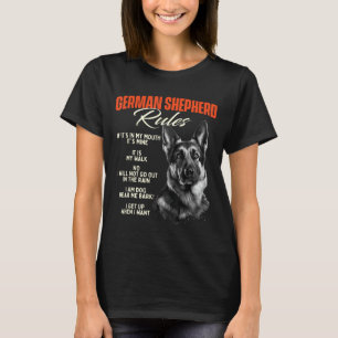Tysk Shepherd Regler - Hund älskare Animal Pet Bre T Shirt