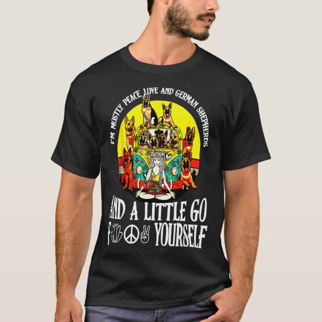 Tysk Shepherd S Little Go Shir T Shirt (Framsida)