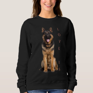 Tysk shepherd Shepard Hund Mamma Pappa Kärlek Pet T Shirt