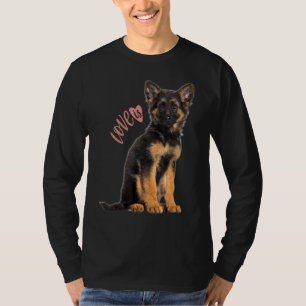 Tysk shepherd Shepard Hund Mamma Pappa Kärlek Pet  T Shirt