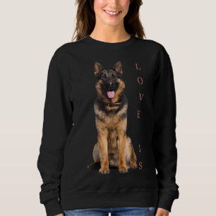 Tysk shepherd Shepard Hund Mamma Pappa Kärlek Pet T Shirt