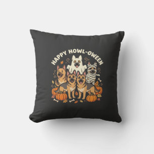 Tysk Shepherd Spök Halloween Howl-Oween Design_ Kudde