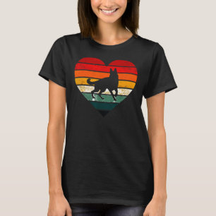 Tysk Shepherd Sunset Hund Mamma Pappa T Shirt
