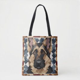 Tysk Shepherd Tote Bag Tygkasse