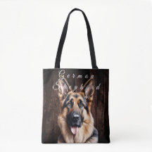 Tysk Shepherd Tote Bag