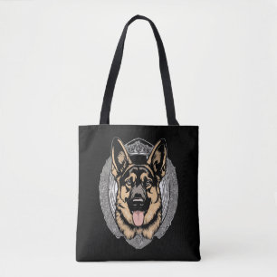 Tysk Shepherd Tote Bag Tygkasse