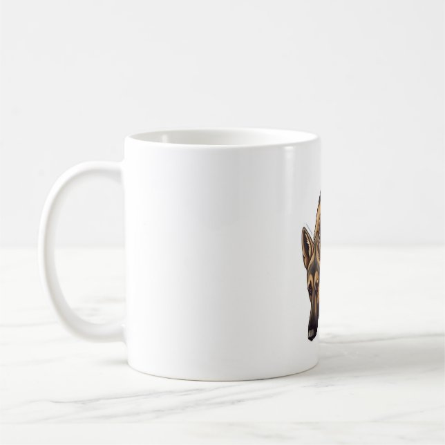 Tysk shepherd Tracking Kaffemugg (Vänster)