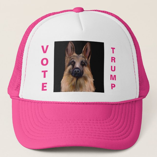 Tysk Shepherd Trucker Hatt Keps (Framsida)