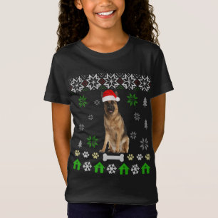 Tysk Shepherd Ugly jul-German Shepherd Hund T Shirt