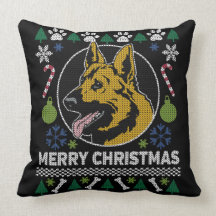 Tysk shepherd Ugly jul Sweater Hund design