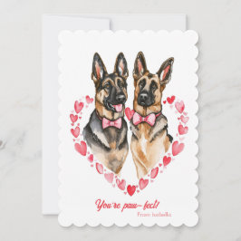 Tysk Shepherd Valentines day Du är Pawfect söt Julkort