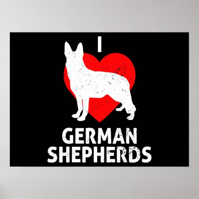 Tysk Shepherd Varg Hund Poster (Framsidan)