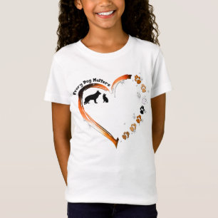 Tysk shepherd Varje Hund Matters Heart Pet Tassar T Shirt