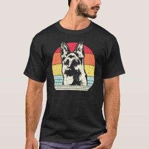 Tysk Shepherd Vintage Hund 70s 80s Retro T Shirt