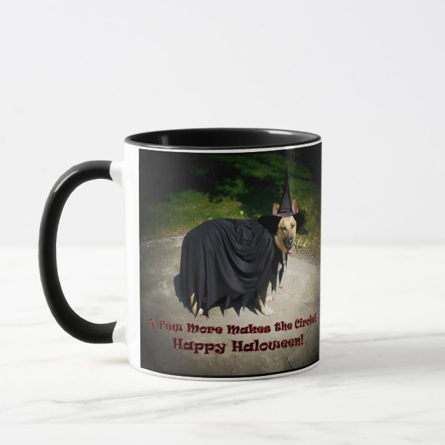 Tysk Shepherd Witch Hund Mugg (Vänster)