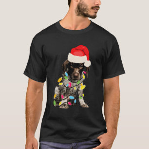 Tysk Shorthair-pekare I design för jul T Shirt