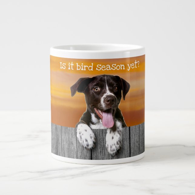 Tysk Shorthair Pointer "Bird Season"  Jumbo Mugg (Framsidan)
