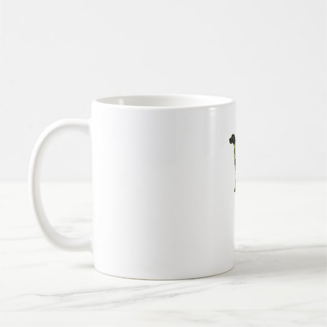 Tysk Shorthair Pointer _ Hund Camouflage Silhouet Kaffemugg (Vänster)
