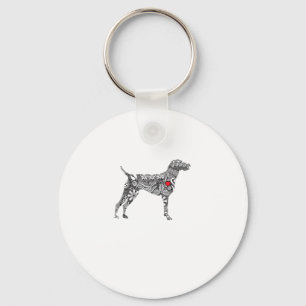 Tysk Shorthair Pointer I GSP Hund Mamma I Kärlek H Nyckelring