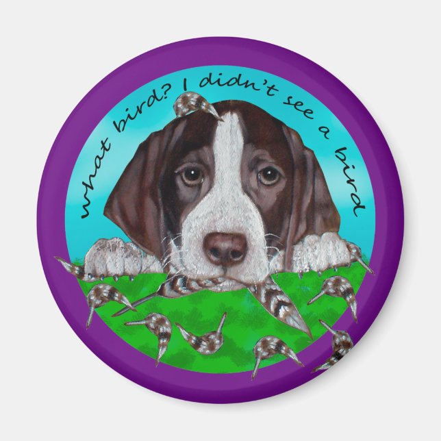 Tysk Shorthair Pointer Puppy Magnet (Framsidan)