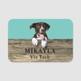 Tysk Shorthair Pointer Puppy Veterinarian Namnbricka