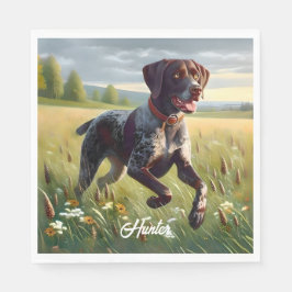 Tysk Shorthair Pointer Running Pappersservett