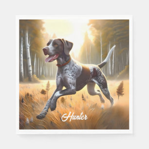Tysk Shorthair Pointer Running Pappersservett