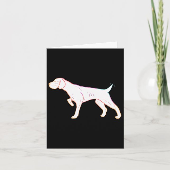 Tysk Shorthair Pointer Sticker Kort (Framsida)