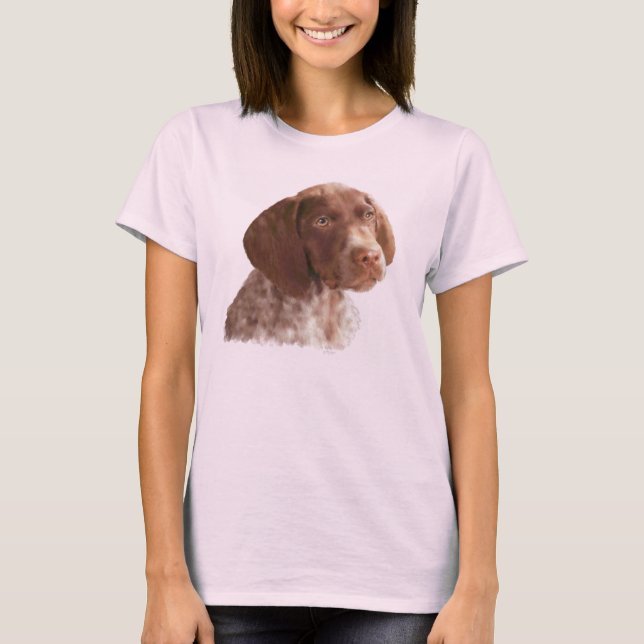 Tysk Shorthair Puppy Tee Shirt (Framsida)
