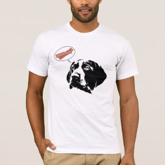 Tysk Shorthaired grafisk T-tröja för pekare"bacon" T-shirt