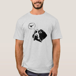 Tysk Shorthaired pekare"fåglar för hjärn" Tee Shirt