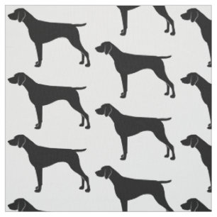 Tysk Shorthaired pekare i Silhouette Tyg