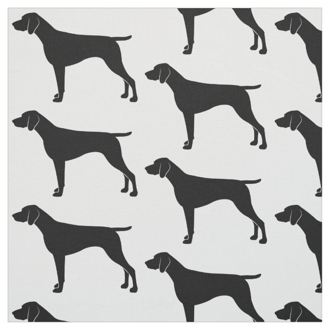 Tysk Shorthaired pekare i Silhouette Tyg (Provkarta)