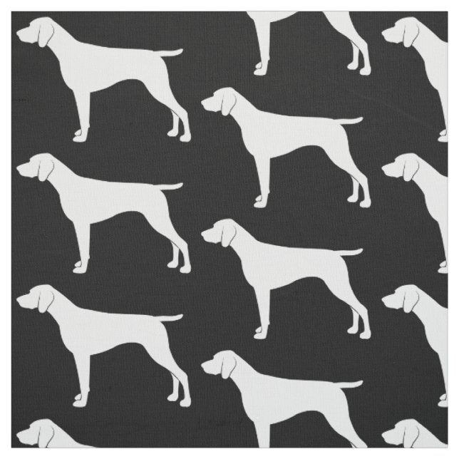 Tysk Shorthaired pekare i Silhouette Tyg (Provkarta)