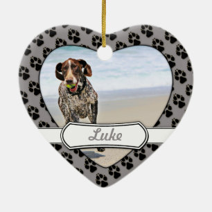 Tysk Shorthaired pekare - Luke - Riley Julgransprydnad Keramik