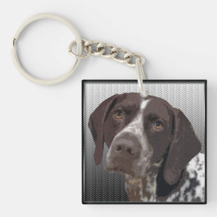 Tysk Shorthaired pekare Retro Keychain