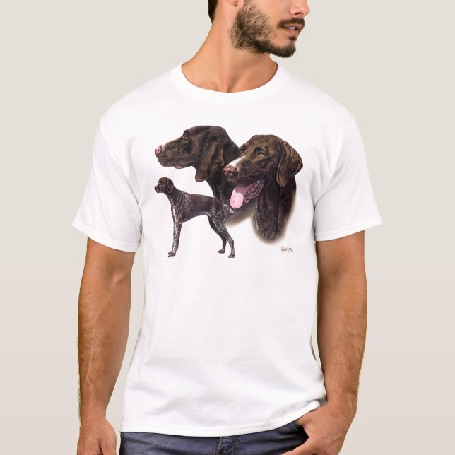 Tysk Shorthaired pekare Tee Shirt (Framsida)
