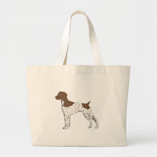 tysk shorthaired pekarefärgsilhouette jumbo tygkasse
