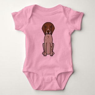 Tysk Shorthaired pekarehundtecknad T Shirt