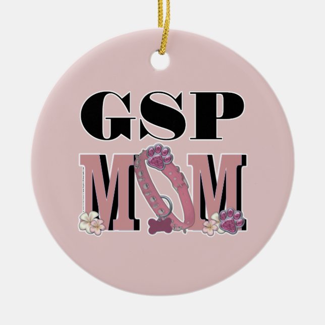 Tysk Shorthaired pekareMAMMA Julgransprydnad Keramik (Framsidan)