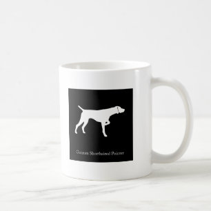 Tysk Shorthaired pekaremugg (svart version 2) Kaffemugg